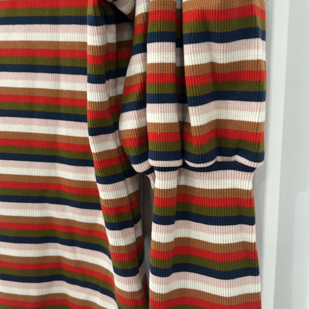 Veronica Beard Striped Puff Shoulder Top - Medium - Picture 3 of 8